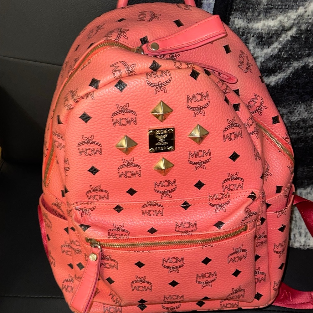 Mcm pink mini backpack. Want gone fast.